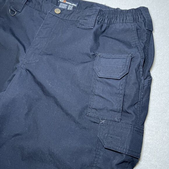 5.11 Women’s Tactical Shorts Size 18 Taclite Ripstop Navy Blue Style 63071 - Picture 4 of 15